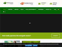 Tablet Screenshot of insigniaenergia.com